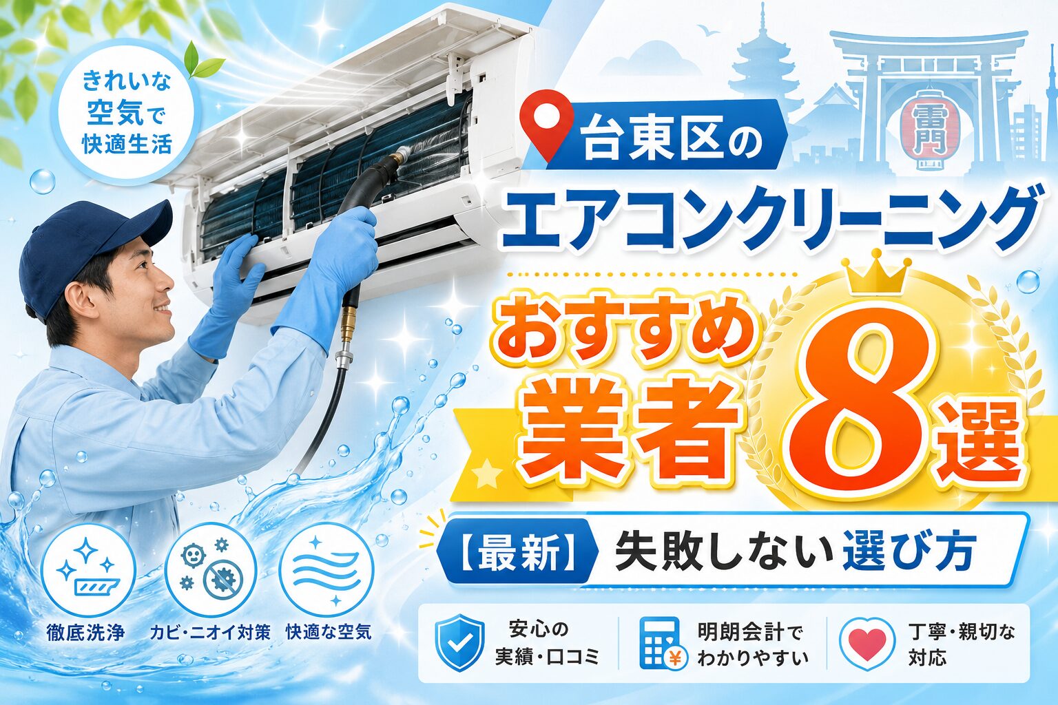 台東区のエアコンクリーニングおすすめ業者
