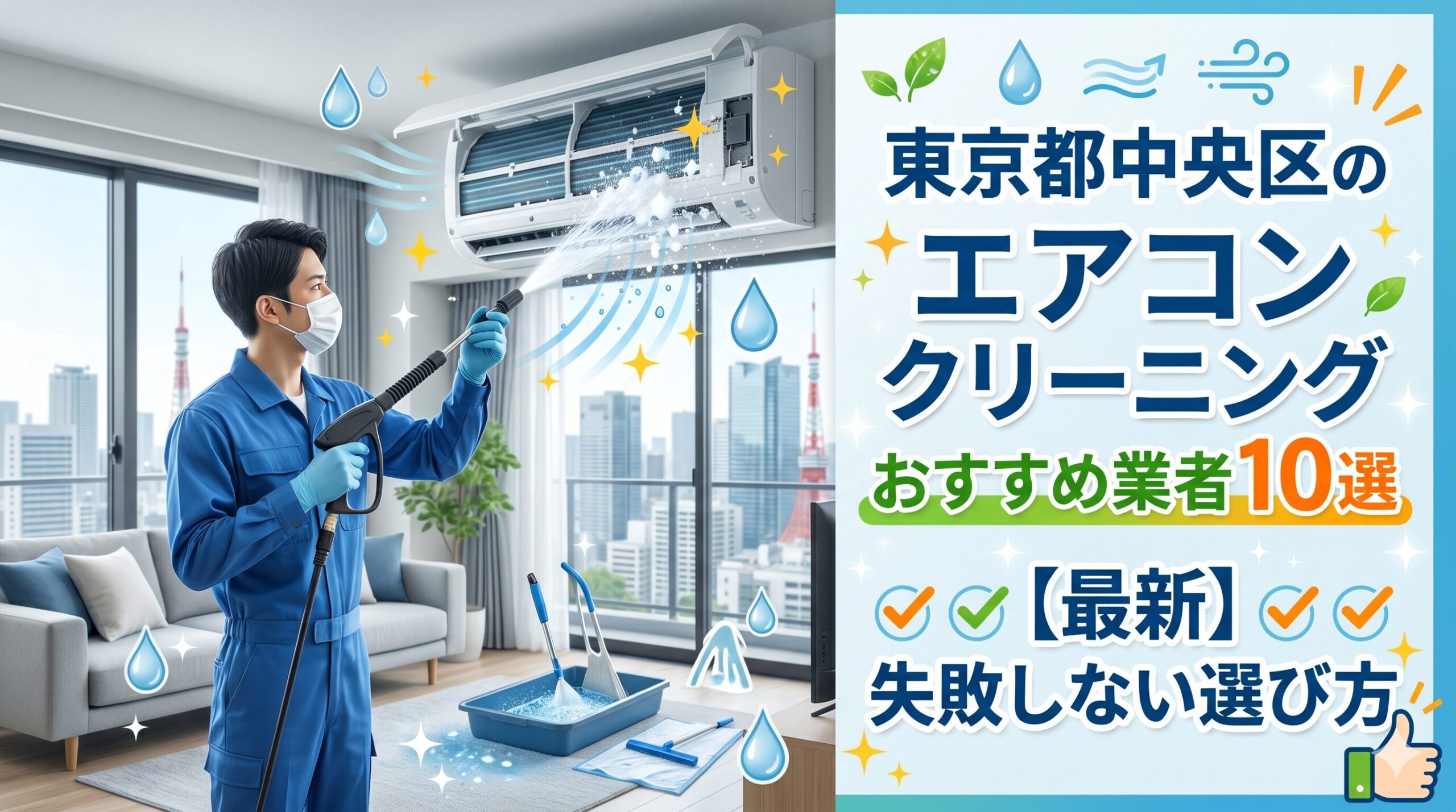 東京都中央区のエアコンクリーニングおすすめ業者